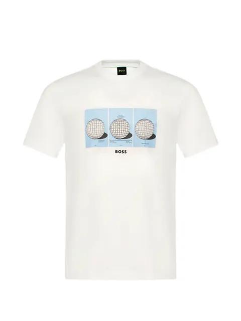 graphic-print short-sleeves T-shirt by HUGO BOSS
