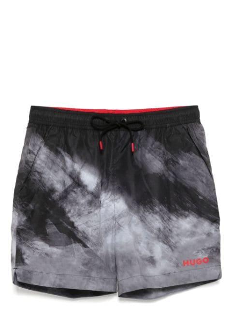 graphic print swim shorts by HUGO BOSS