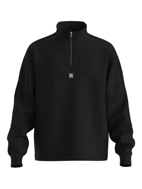 half-zip panelled sweater by HUGO BOSS