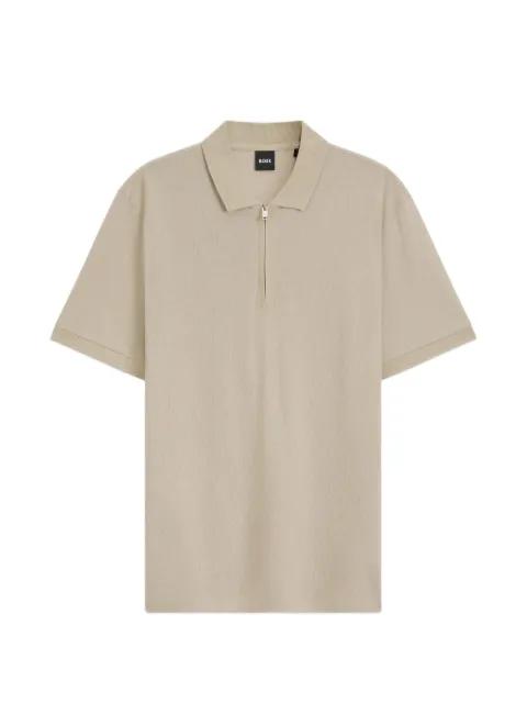 half-zip polo shirt by HUGO BOSS