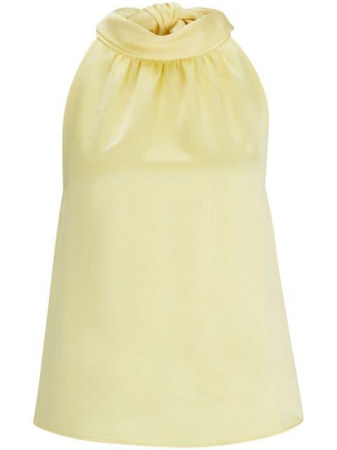 halterneck satin blouse by HUGO BOSS