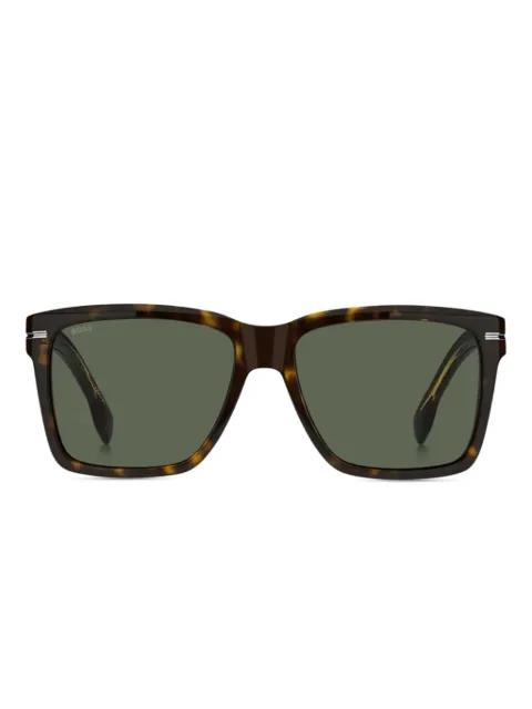 havana square-frame sunglasses by HUGO BOSS