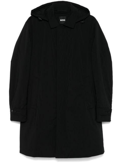 hoodied coat by HUGO BOSS