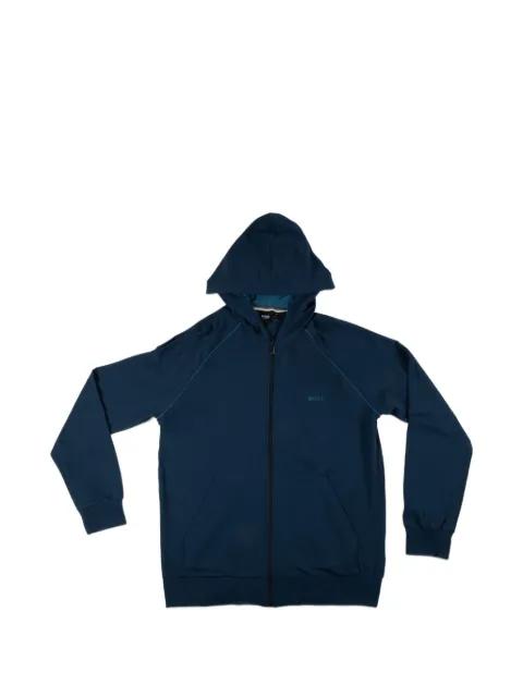 hoodied zip-fastening sweatshirt by HUGO BOSS