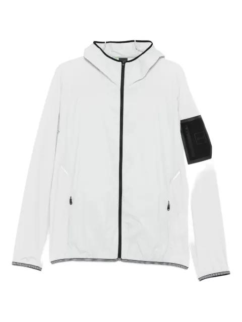 hoodied zip-up jacket by HUGO BOSS
