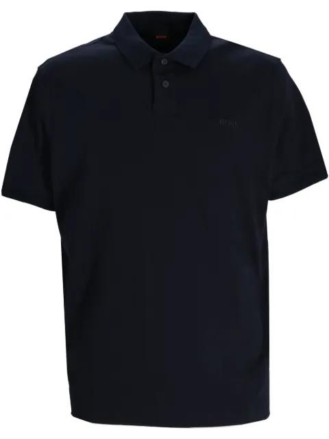 interlock cotton polo shirt by HUGO BOSS