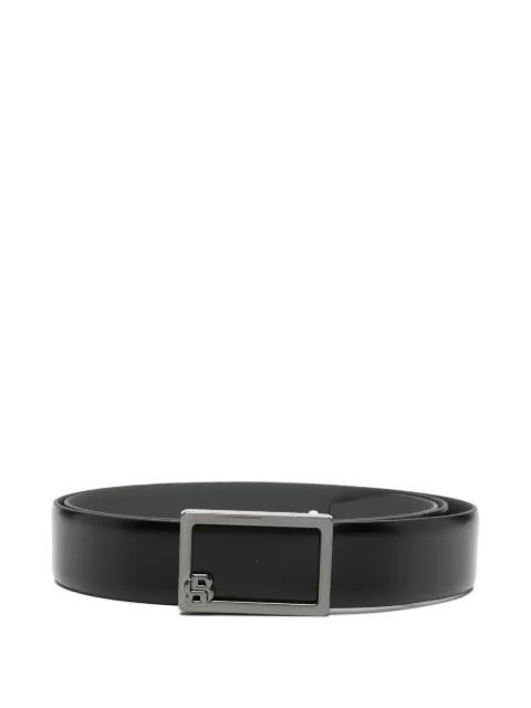 intertwined double-B buckle Italian-leather belt by HUGO BOSS