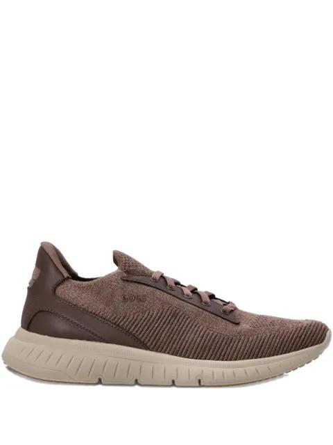 lace-up panelled sneakers by HUGO BOSS