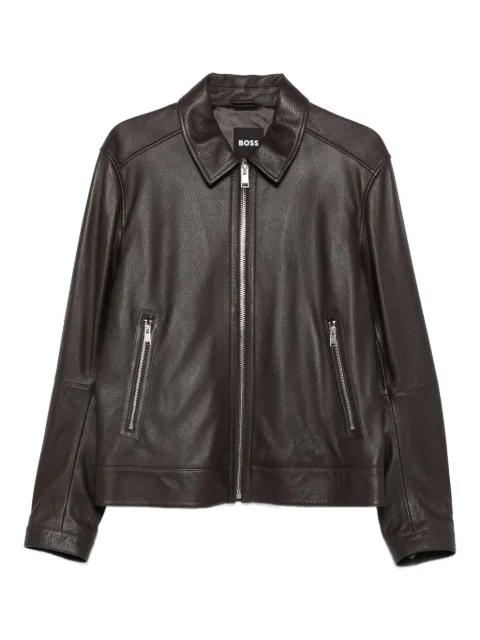 leather jacket by HUGO BOSS