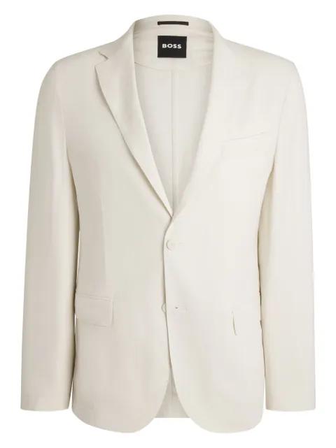 linen-blend blazer by HUGO BOSS