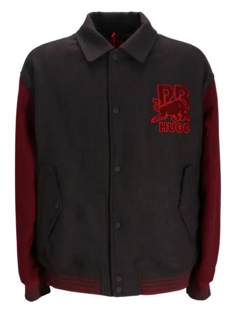 logo-appliqué bomber jacket by HUGO BOSS