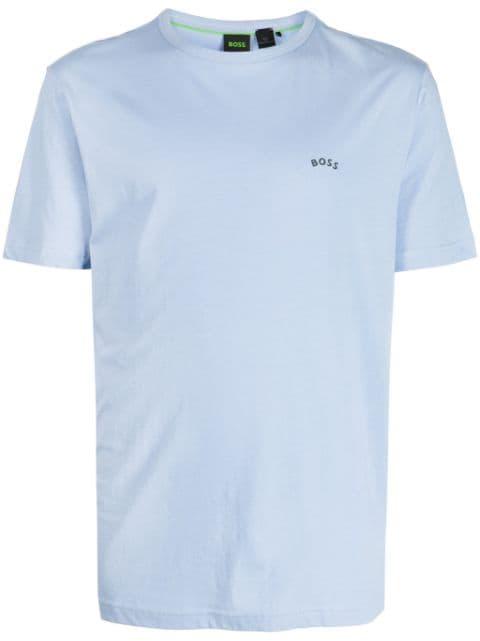 logo-appliqué cotton T-shirt by HUGO BOSS