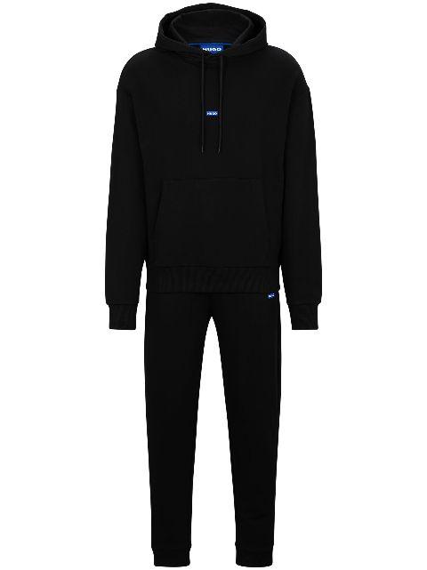 logo-appliqué cotton hoodie by HUGO BOSS