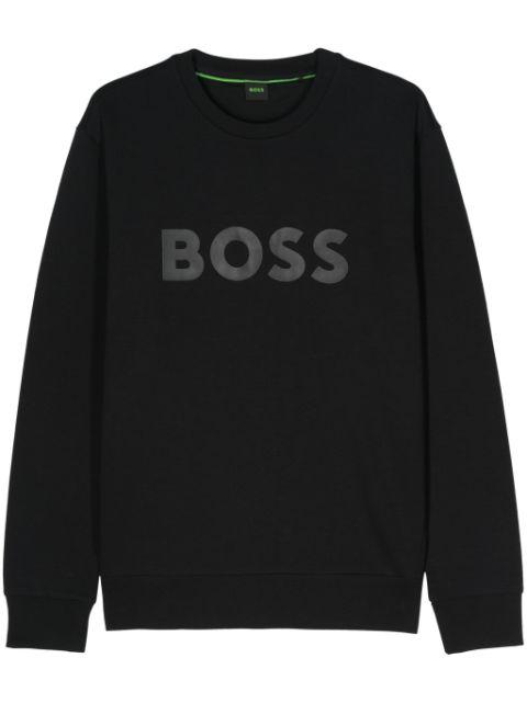 logo-appliqué cotton sweatshirt by HUGO BOSS