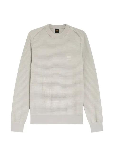 logo-appliqué sweater by HUGO BOSS