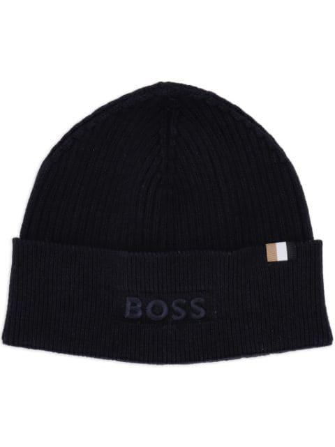 logo beanie hat by HUGO BOSS