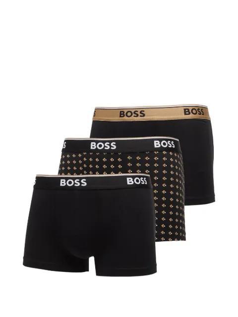 logo boxer briefs (set of three) by HUGO BOSS