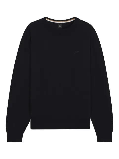 logo crew-neck sweatshirt by HUGO BOSS