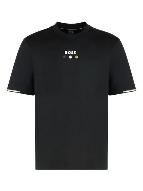 logo-detail cotton T-shirt by HUGO BOSS