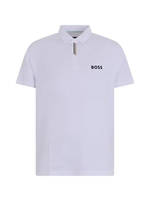 logo-detail short-sleeve polo shirt by HUGO BOSS