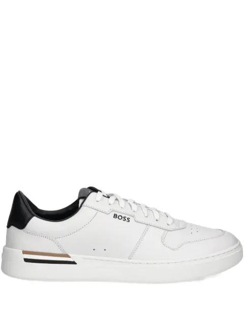 logo-detail trainers in leather by HUGO BOSS