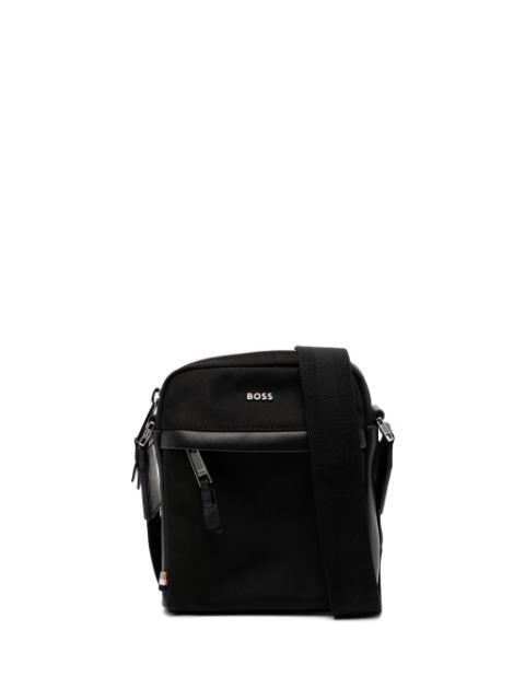 logo-embossed messenger bag by HUGO BOSS