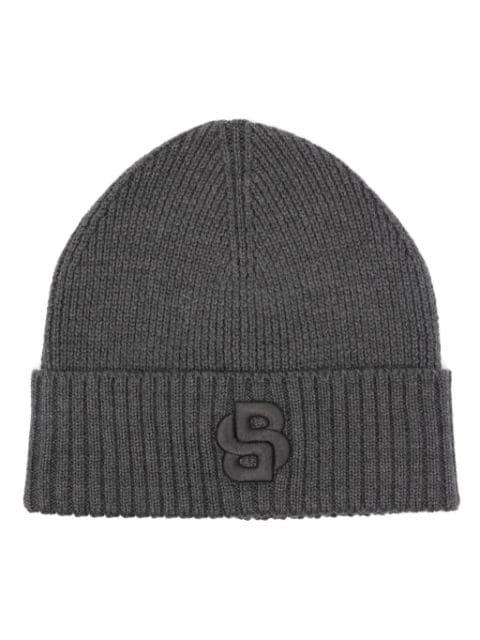 logo-embroidered beanie by HUGO BOSS