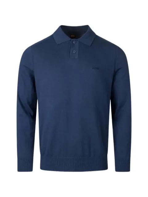logo-embroidered buttoned polo top by HUGO BOSS