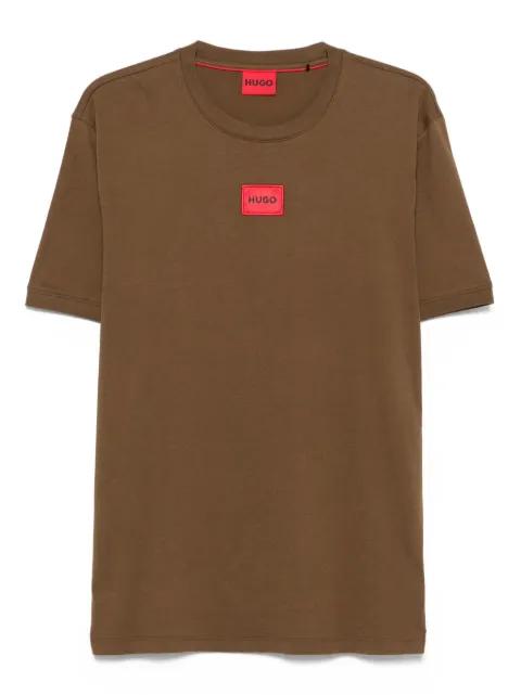 logo-embroidered cotton T-shirt by HUGO BOSS
