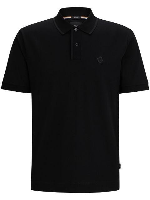 logo-embroidered cotton polo shirt by HUGO BOSS