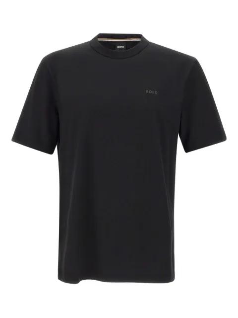logo-embroidered crew-neck T-shirt by HUGO BOSS