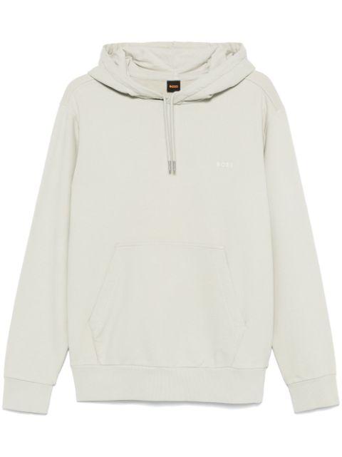 logo-embroidered hoodie by HUGO BOSS