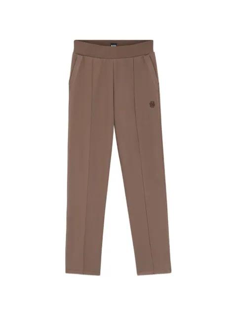 logo-embroidered pintuck track pants by HUGO BOSS