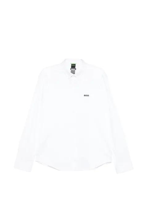 logo-embroidered shirt by HUGO BOSS