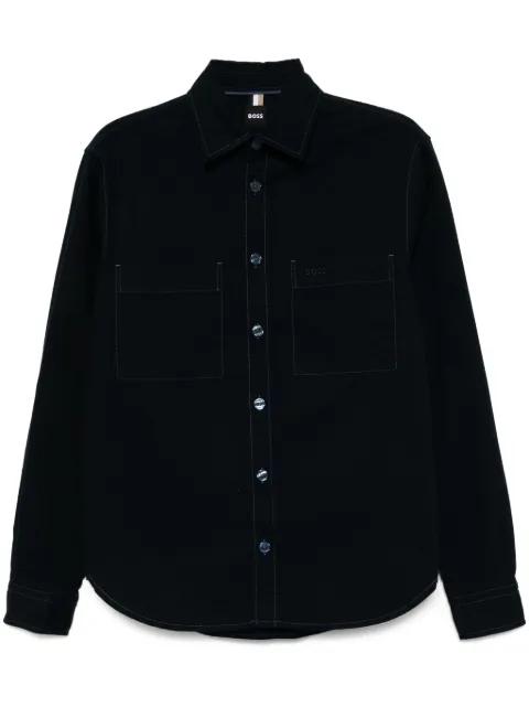 logo-embroidered shirt by HUGO BOSS