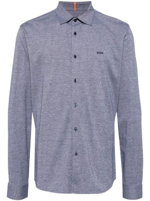 logo-embroidered shirt by HUGO BOSS