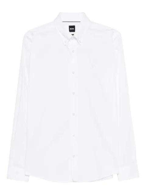 logo-embroidered shirt by HUGO BOSS