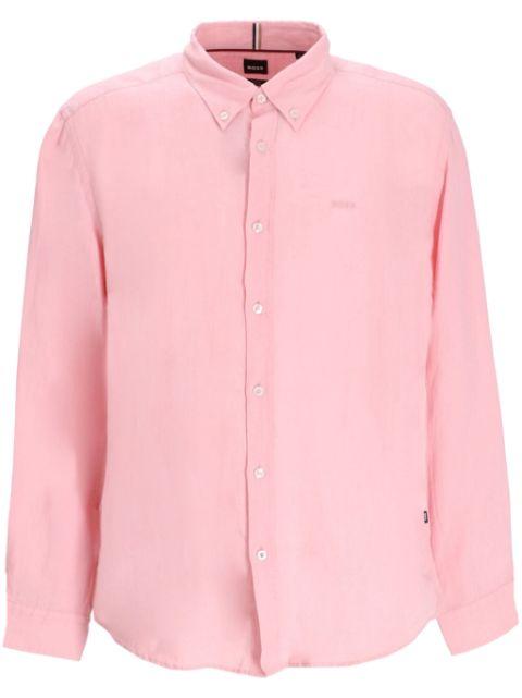 logo-embroidered shirt by HUGO BOSS