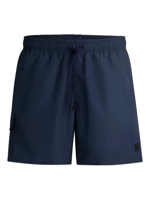 logo-embroidered swim shorts by HUGO BOSS