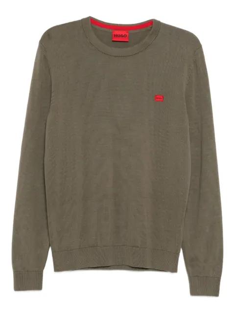logo-embroidered top by HUGO BOSS