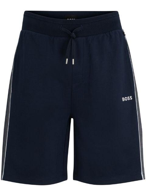 logo-embroidered track shorts by HUGO BOSS