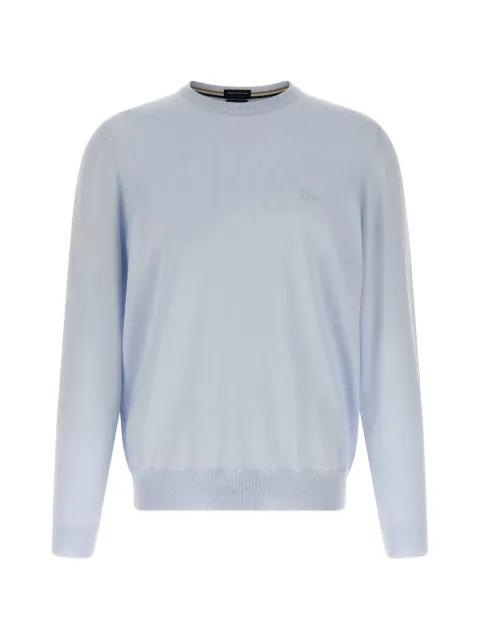 logo-embroidery crew-neck sweater by HUGO BOSS