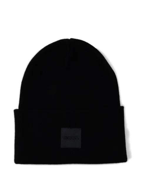 logo-patch beanie hat by HUGO BOSS