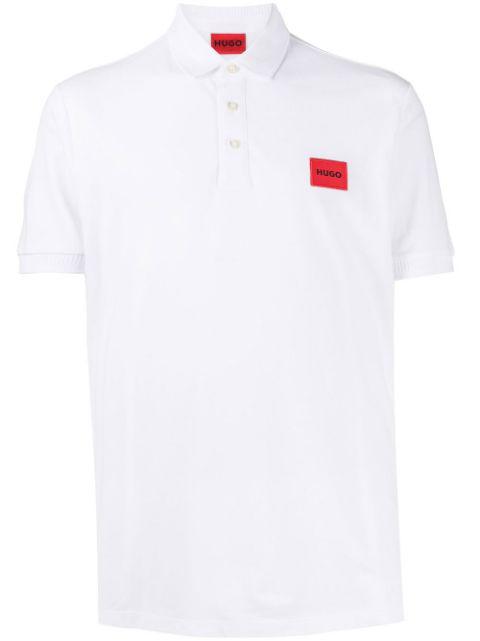 logo-patch cotton polo shirt by HUGO BOSS