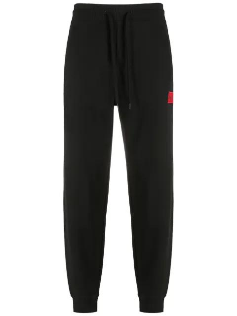 logo-patch cotton track pants by HUGO BOSS