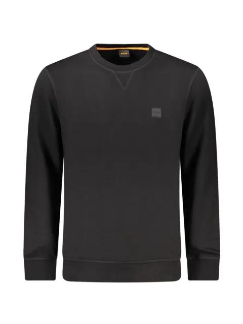 logo-patch crew-neck sweatshirt by HUGO BOSS