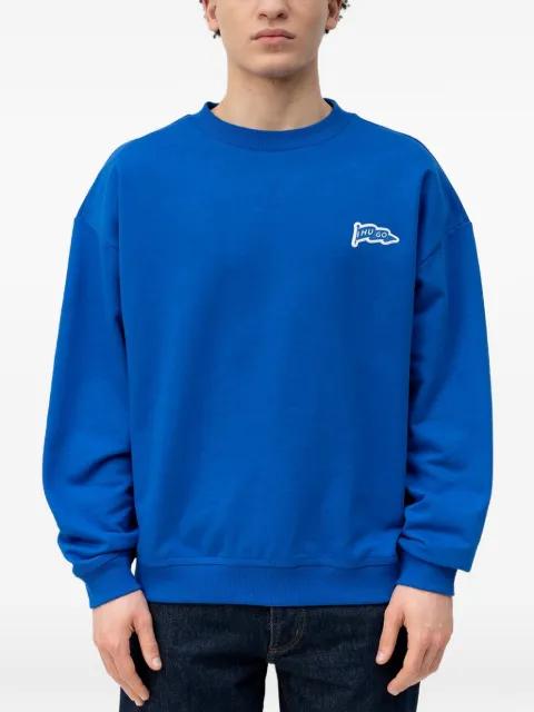logo-patch crew-neck sweatshirt by HUGO BOSS