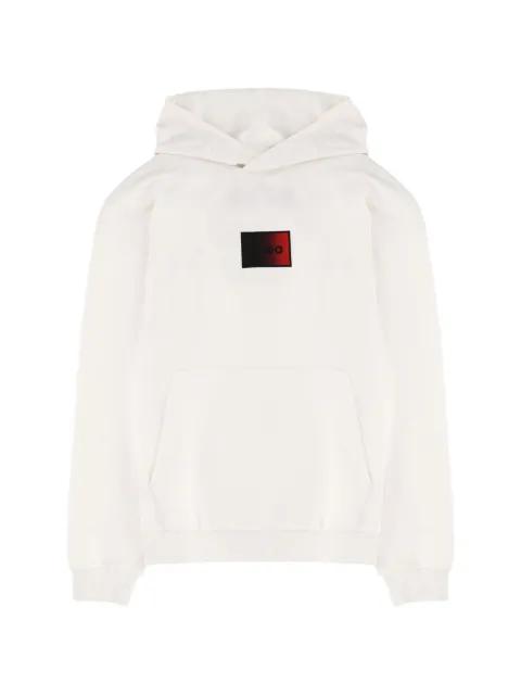 logo-patch hoodie by HUGO BOSS