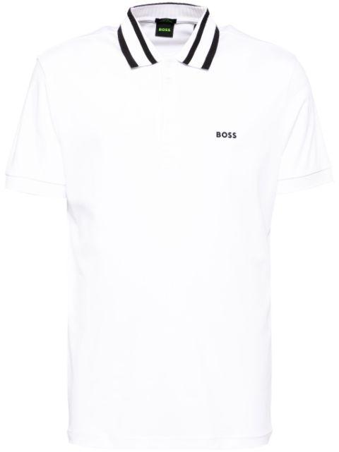 logo patch short-sleeves polo shirt by HUGO BOSS
