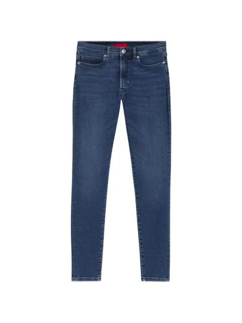 logo-patch skinny jeans by HUGO BOSS